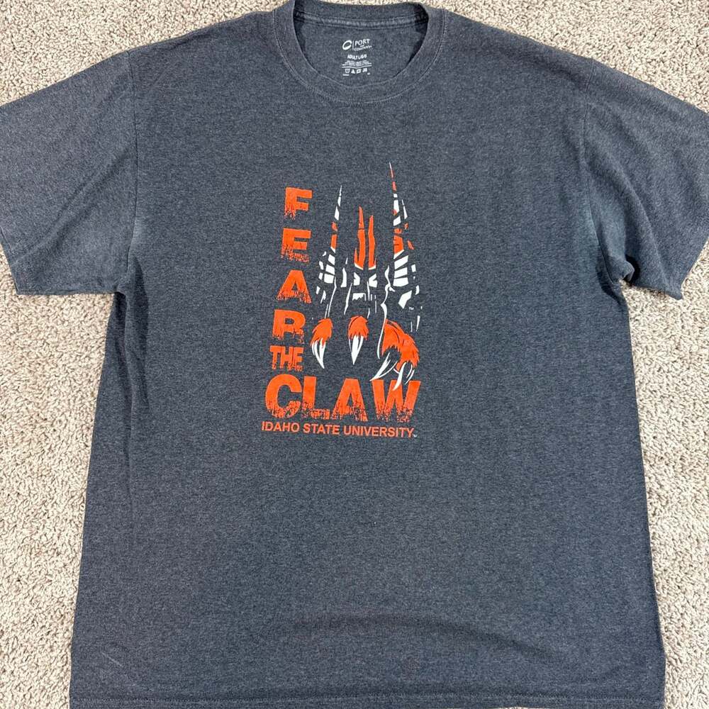 Idaho State‎ University Bengals T Shirt Mens Large Gray NCAA Claw Graphic EUC